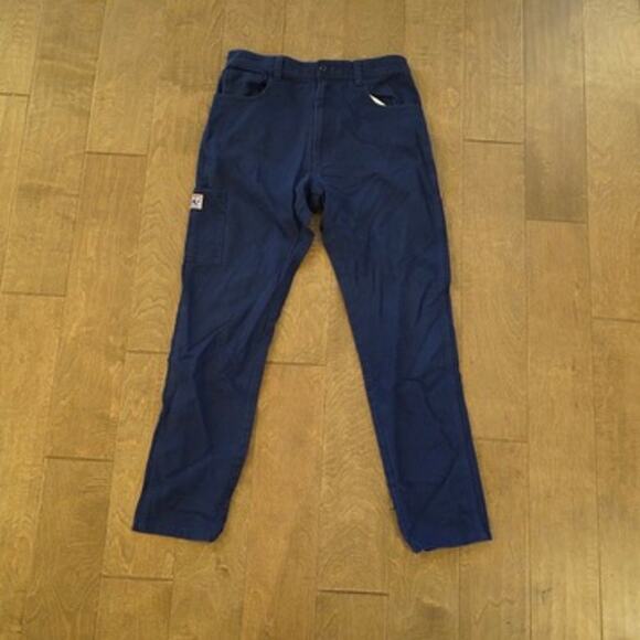 Randy's Garments New York 7-Pocket Work Pants Blue Straight Leg Mens 30